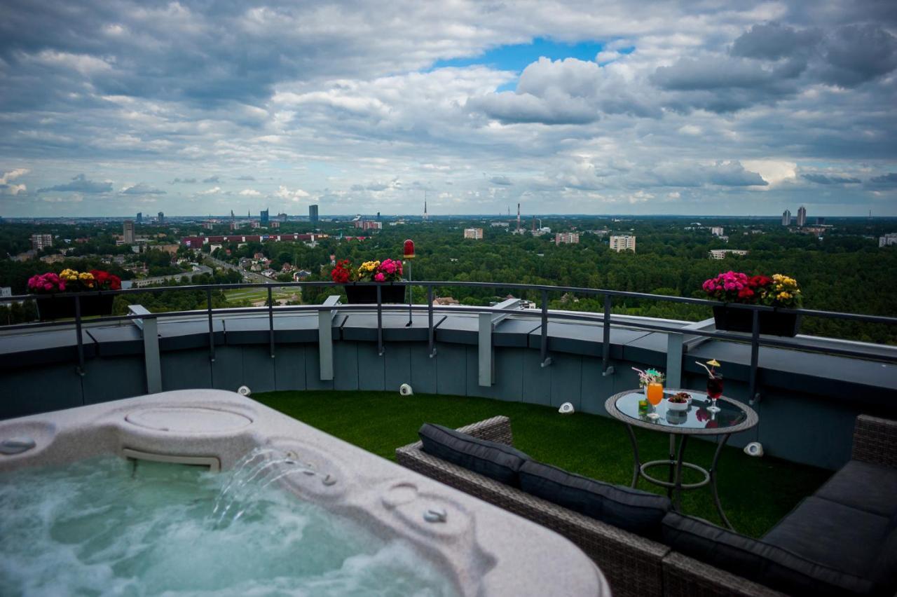 Skyhouse Riga Amazing Penthouse And Spa Zewnętrze zdjęcie